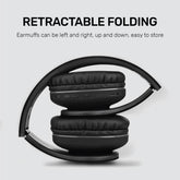 ARIZONE Bluetooth Headphones Over Ear, Bluetooth 5.3 Wireless Headphones, 12H Playtime, Foldable Headphones for Phone/PC(Black)